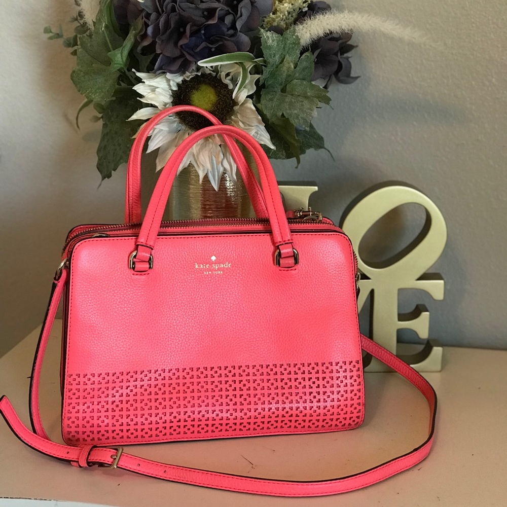 Kate Spade Satchel Salmon/Coral Crossbody Purse